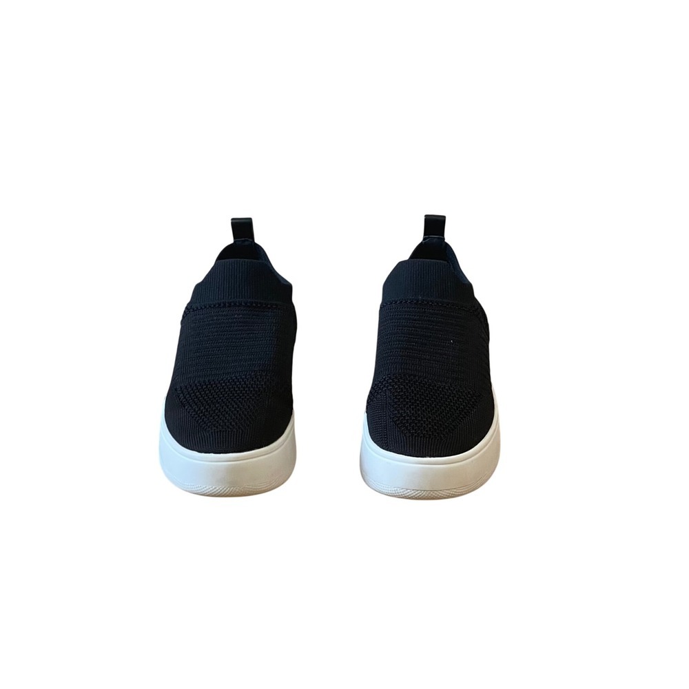 Steve Madden Women's Black Knit Slip On Platform‎ Casual Sneakers Shoes